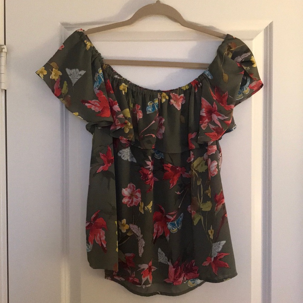 Anthro off shoulder top